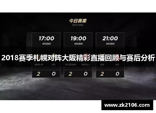 2018赛季札幌对阵大阪精彩直播回顾与赛后分析